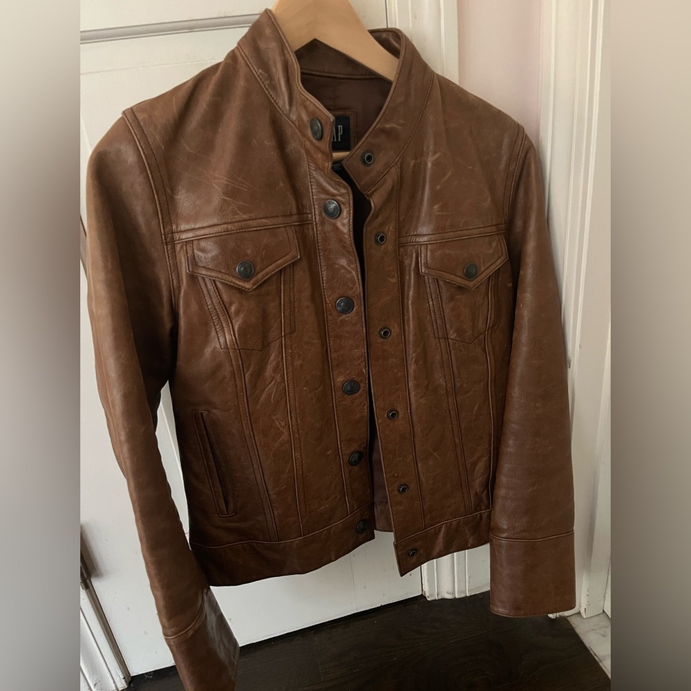 Vintage GAP Brown Leather Jacket